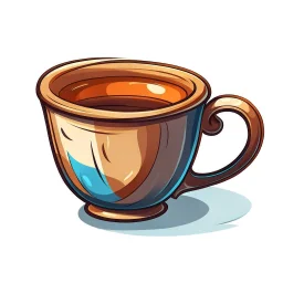 cup stylized, no background