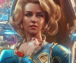 Marilyn Monroe, cyberpunk2077, photorealistic illustration, 4k