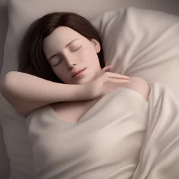 potrait seorang wanita sedang tidur terlelap dan sangat menggoda sangat realistic, 8k, details