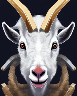 I want a goat head in vector