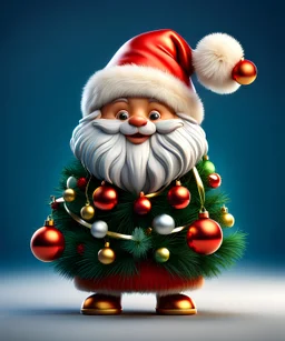 Cute Christmasy character, magnificent, majestic, Realistic photography, incredibly detailed, ultra high resolution, 8k, complex 3d render, cinema 4d.