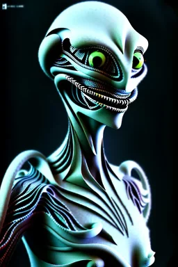 alien, ghost, 8k, finely detailed, photo realistic.