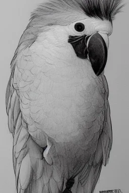 street, cockatoo walking, model style, hyper realistic, accurate, delicate, extremely detailed, Graphic novel style, wide-angle, front view, open aperture, superfine pencil