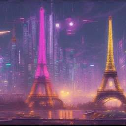 city Paris cyberpunk