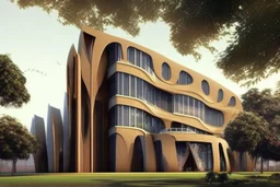 Worlds best building design for a college campus. Unique and brilliant architectural design. Use Indian dravidian style mixed.