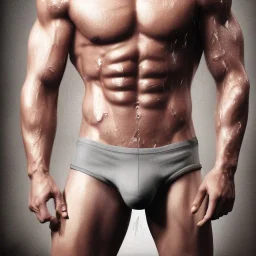 mdjrny-v4 style a gym toned man in tight and wet frenchie briefs,hyper realistic photograph