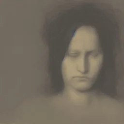 portrait of a depressed woman by almeida junior, grainy