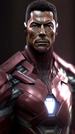 ironman become cristian ronaldo , cristian ronaldo head, ultra realistic, 4k, ultra detail, full body