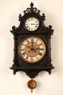 a mechanical clock from the 19th century