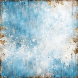 Hyper Realistic Sky-Blue & White Grungy-Rustic-Metallic-Background