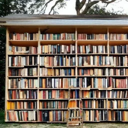 a house built out of books