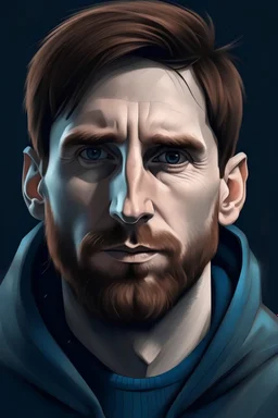 Portrait von Messi