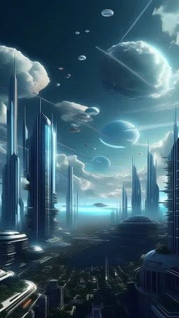 future city sky