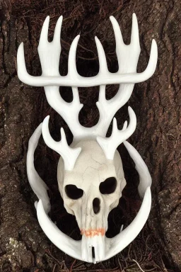  bone head deer god forest mythic demon fire