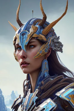 symmetry!! portrait ofobsidian blue fire alien in the style of horizon zero dawn, machine face, intricate, elegant, highly detailed, digital painting, artstation, concept art, smooth, sharp focus, illustration, art by artgerm and greg rutkowski and alphonse mucha, 8k