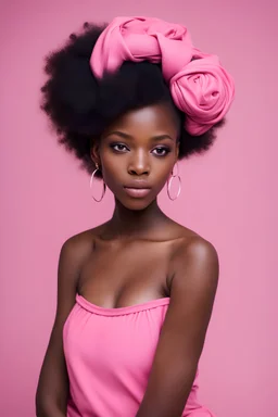 black girl pink