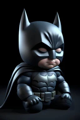 baby batman 3d render photo, cinematic