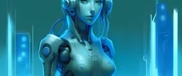 Concept art, blueprint, female, android, humanoid, weaponized, mermaid, murder android, looks like a child, looks innocent like a mermaid child.