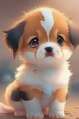 cute puppy anime