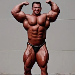 Male, steroid, bodybuilder, super heavy weight, massive, handsome, beautiful, front view, shredded, smile, poser face, handsome