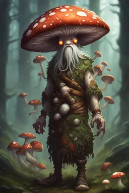 mushshroom spores infected human druid