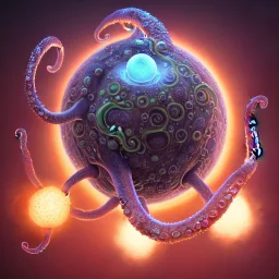 Orb with Tentacles over human