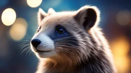 Strange, innovative, beautiful, unknown furry humanoid mammal, futuristic, ingenious, exquisite body, striking fur, happy, intelligent, calm, thoughtful, friendly, rapport, confident, attractive, extreme characteristics, beautiful volumetric lighting, attractive composition, photorealistic, bokeh blur, extremely detailed, chiaroscuro