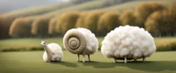 fluffy snail sheep