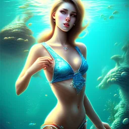 lady player top in the ocean