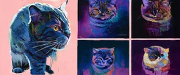 Portrait of a cat by Van Gogh