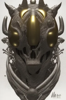 black African alien, cracks in the head, wicked, Asian eyes, crown, blood, 8k, finely detailed, photo realistic, Boris Vallejo style turquoise skull head gold dragon space alien rain skeleton silver helmet silver space suit spaceships