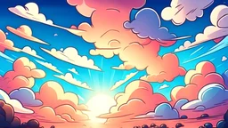 cartoony sky