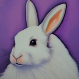 Full body portrait, painting, medium shot lady RetroBunny