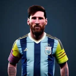 lionel messi, with argentina flag, highly detailed, wings, soft studio lighting, background 64k