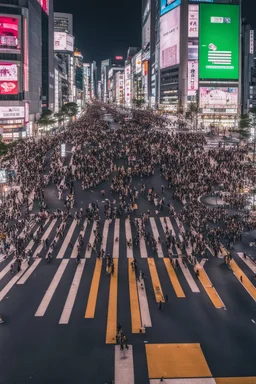 shibuya crossing in tokyo