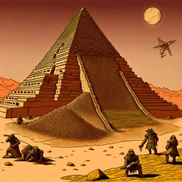 Klingons building Mayan pyramids.
