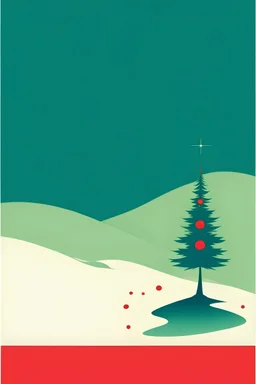 a simple christmas poster with room for text