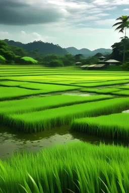 Pemandangan di sawah