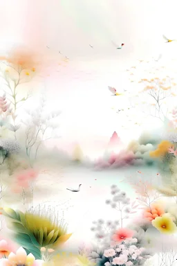 A beautiful background of nature, in an aesthetically pleasing schema, with soft colours, and realistic.