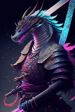 Magical dragon based off a samurai