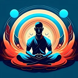 Meditation.vector illustration.