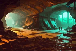 Underground cavern city