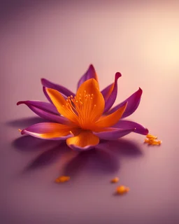 saffron. Photography. Realistic photo. HD. Glowing. 3d style