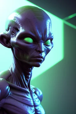 Alien Reptilian humanoid,smooth, bright，soft light atmosphere, light effect，vaporwave colorful, concept art, smooth, extremely sharp detail, finely tuned detail, ultra high definition, 8 k, unreal engine 5, ultra sharp focus