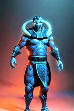 cryopunk art of subzero, mortal kombat, by Ilya Kuvshinov and tyler edlin