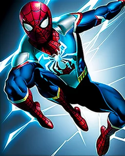 spider-man as DC blue lantern