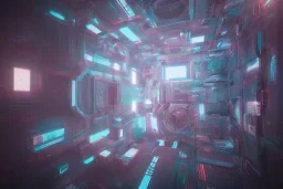 background geometric installation abstract CPU 3D