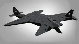 Northrop Grumman B-2 Spirit make from origami, vector art