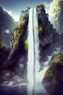 dangerous waterfall