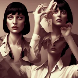 only one character, mia wallace, Pulp Fiction movie.